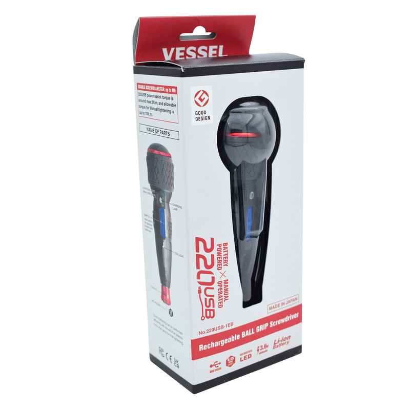 پیچ گوشتی شارژی وسل مدل No.220USB-1EB