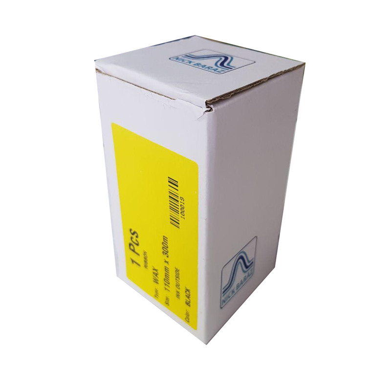 ریبون پرینتر لیبل زن نیک براز مدل WAX 110mm x 300m 3