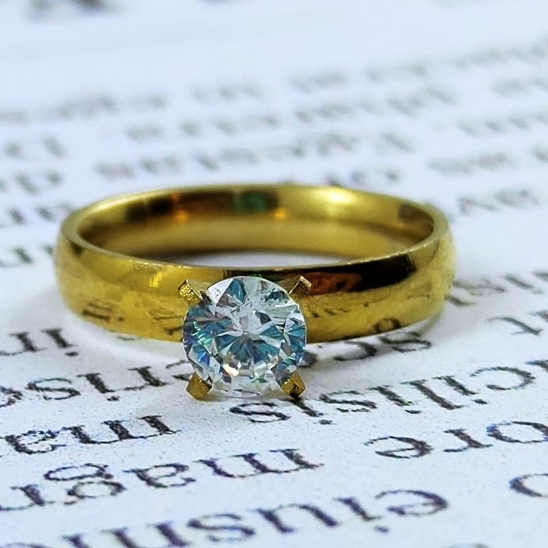 انگشتر زنانه سلین کالا مدل استیل تکتاش کد Mps-1 انگشتر زنانه سلین کالا مدل استیل تکتاش کد Mps-1