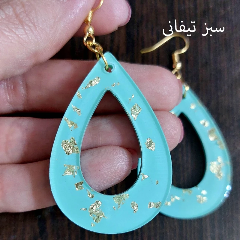 گوشواره دست ساز  زنانه طرح اشک کد a1 عکس شماره 6