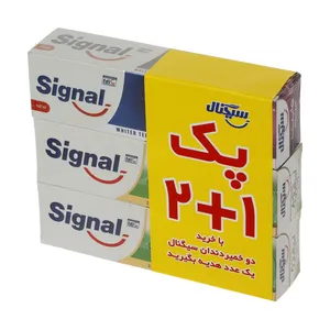 خمیر دندان سیگنال مدل 001 حجم 75 میلی لیتر مجموعه 3 عددی
