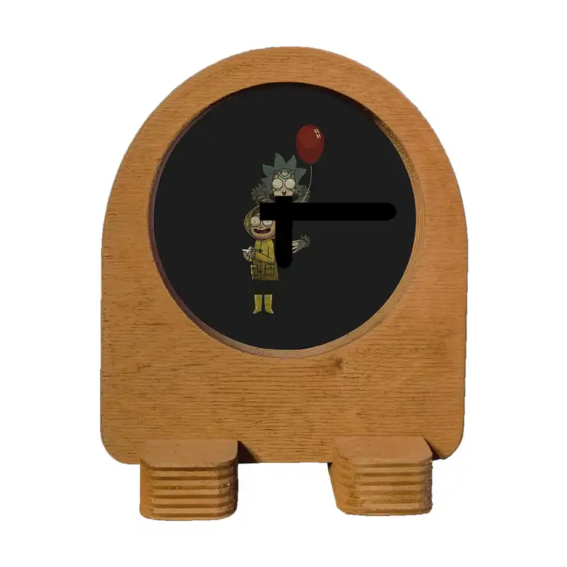 ساعت رومیزی طرح ریک و مورتی کد 101