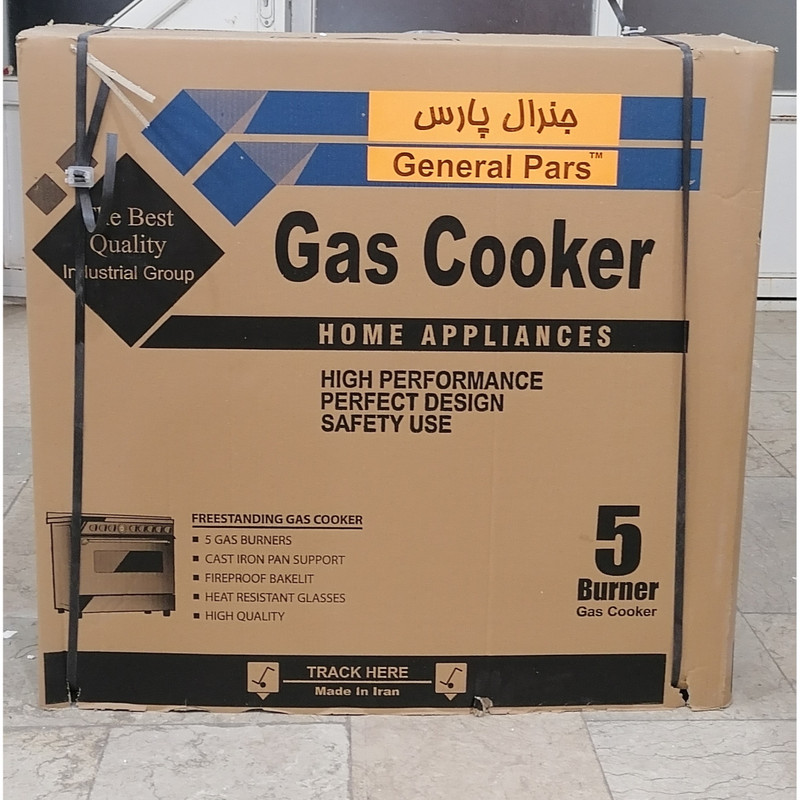 اجاق گاز 5 شعله جنرال پارس مدل ECONOMY-MDF