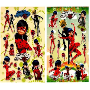 استیکر کودک طرح دختر کفشدوزکی کد CT106118 مجموعه 2 عددی 