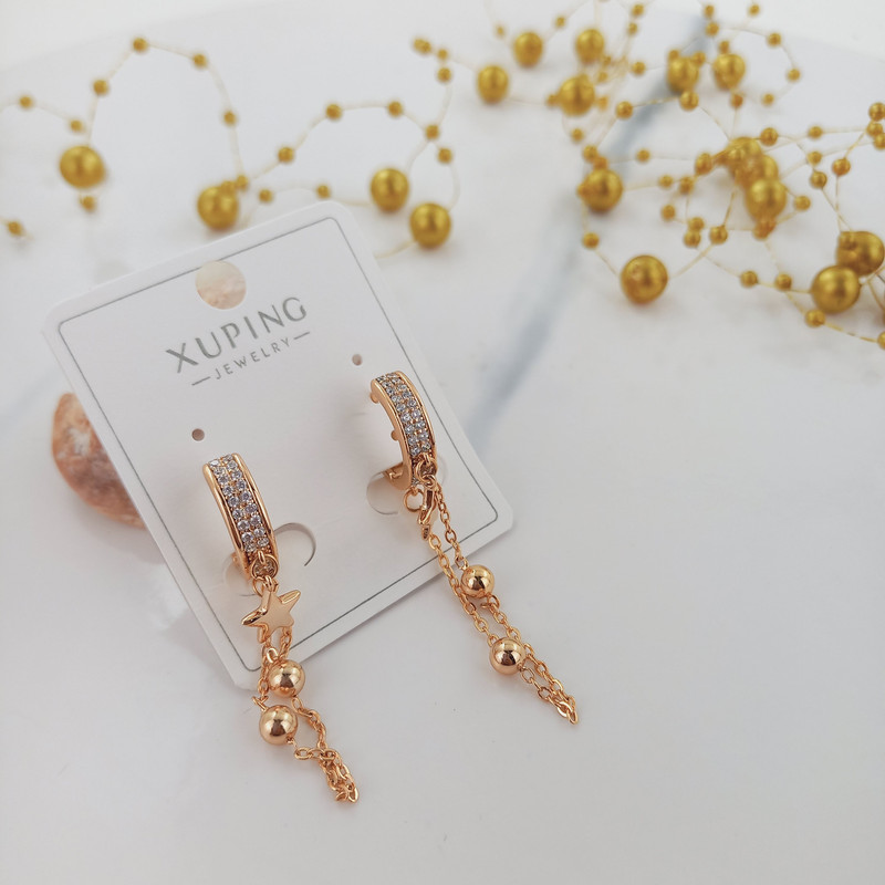 گوشواره زنانه ژوپینگ مدل ستاره کد AAC-290 گوشواره زنانه ژوپینگ مدل ستاره کد AAC-290