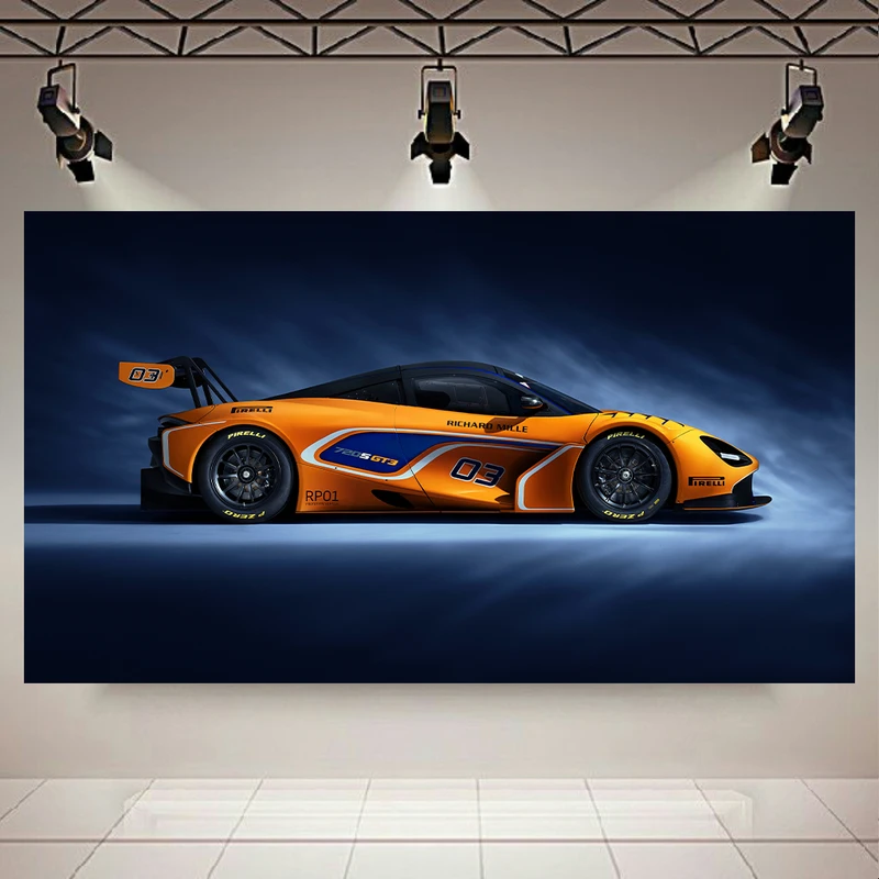 تابلو بوم طرح ماشین مدل مکلارن 720s GT3 کد AR7900