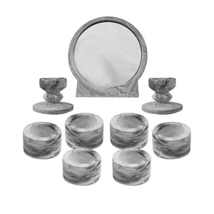 مجموعه ظروف هفت سین 8 پارچه مدل شبنم