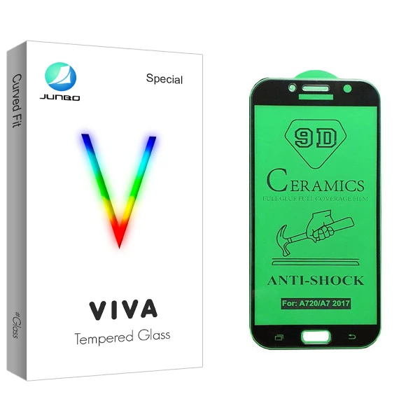 محافظ صفحه نمایش سرامیکی جانبو مدل Viva Glass مناسب برای گوشی موبایل سامسونگ Galaxy A7 2017/ A720