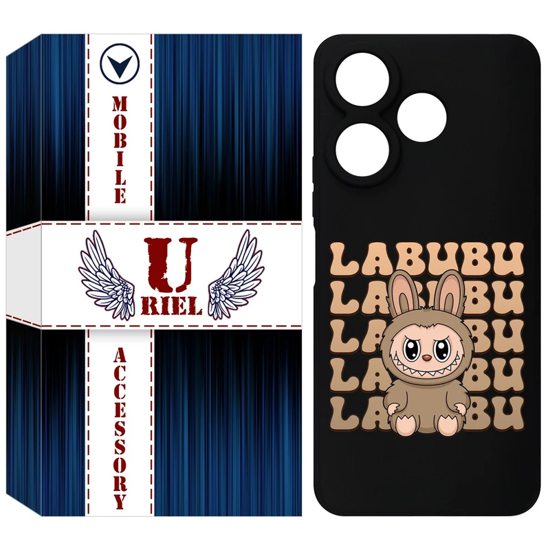 کاور یوریل مدل KSH کد 134 طرح عروسک لبوبو مناسب برای گوشی موبایل شیائومی Redmi 13x / 13 4G / Poco M6 4G