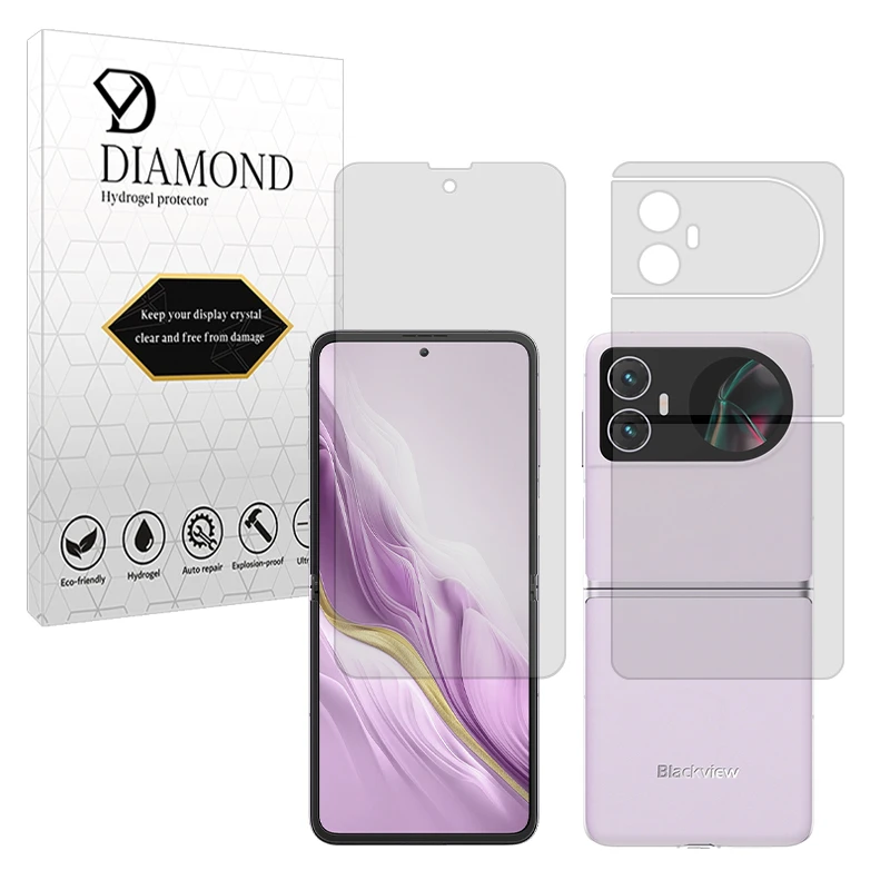 محافظ صفحه نمایش مات دیاموند مدل Tough مناسب برای گوشی موبایل بلک ویو Hero 10 به همراه محافظ پشت گوشی