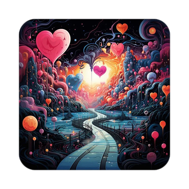 زیر لیوانی کاکتی مدل عاشقانه کد mp13710