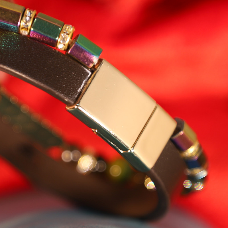 دستبند طلا 18 عیار زنانه الن نار طرح قلب