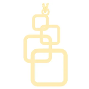 آویز گردنبند طلا 18 عیار زنانه الن نار مدل 3786