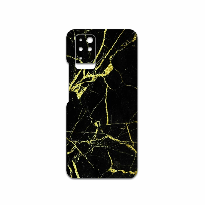 برچسب پوششی ماهوت مدل Graphite-Gold-Marble مناسب برای گوشی موبایل اینفینیکس Note 10