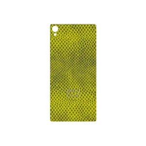 MAHOOT Yellow Snake Skin Cover Sticker for Sony Xperia Z3
