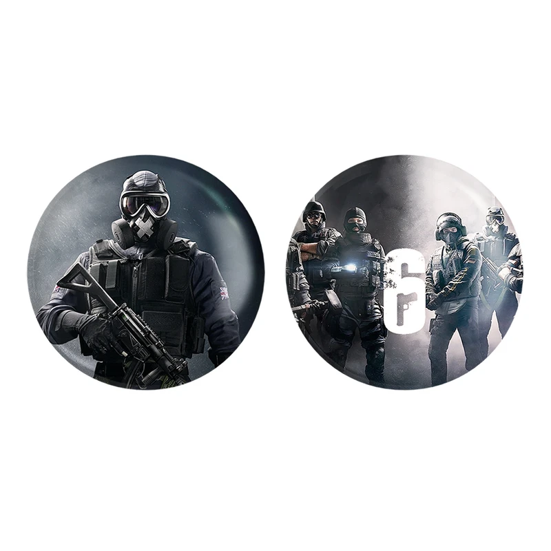 مگنت خندالو طرح رینبو سیکس Rainbow Six کد 1021310320 مجموعه 2 عددی