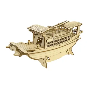 ساختنی 39 تکه مدل ماکت چوبی قایق کد M169