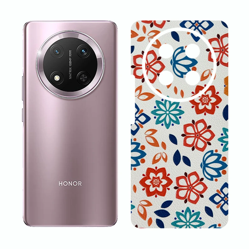 برچسب پوششی ریمکس مدل Cover طرح گل مناسب برای گوشی موبایل آنر X9c