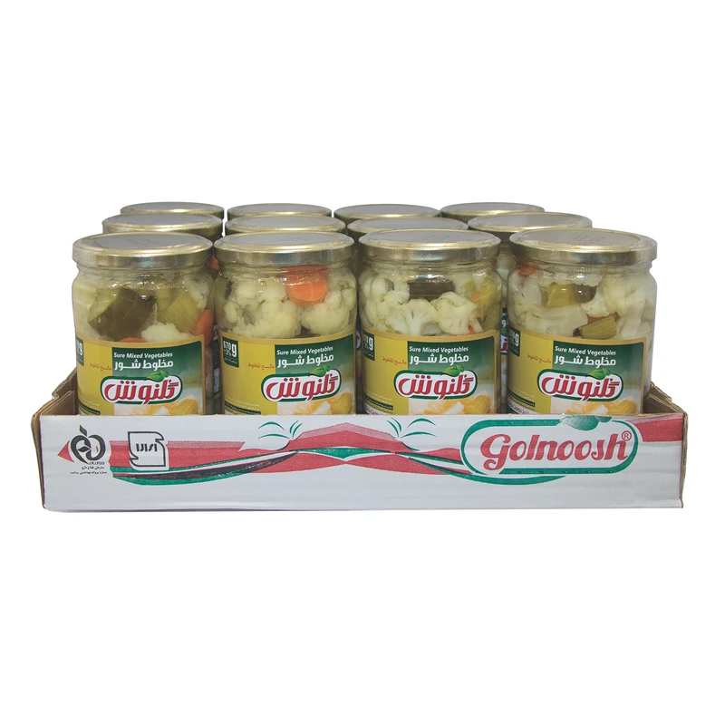 مخلوط شور گلنوش - 670 گرم بسته 12 عددی