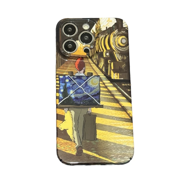 كاور طرح ونگوگ كد 9 مناسب برای گوشی موبایل اپل iphone  12 promax