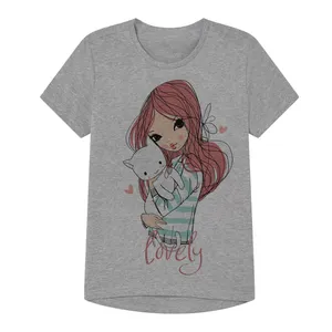 تی شرت دخترانه مدل GIRL کد TJ01