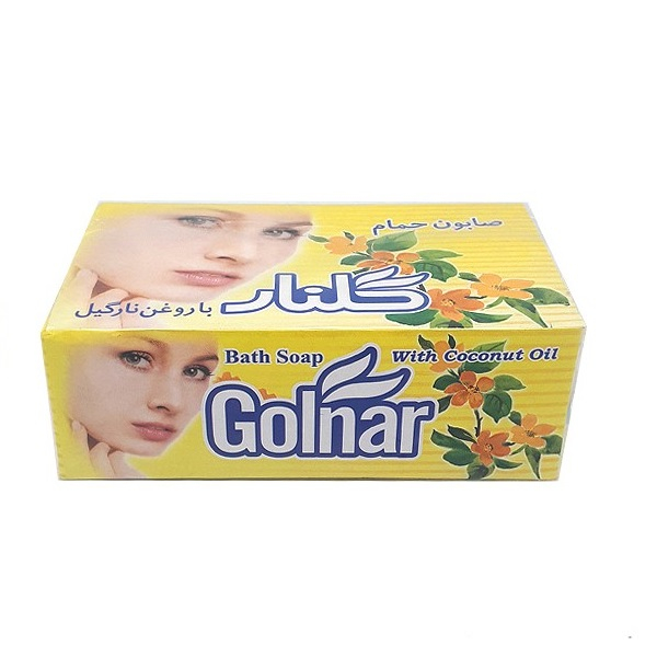 صابون شستشو گلنار مدل روغن نارگیل وزن 130 گرم بسته 6 عددی