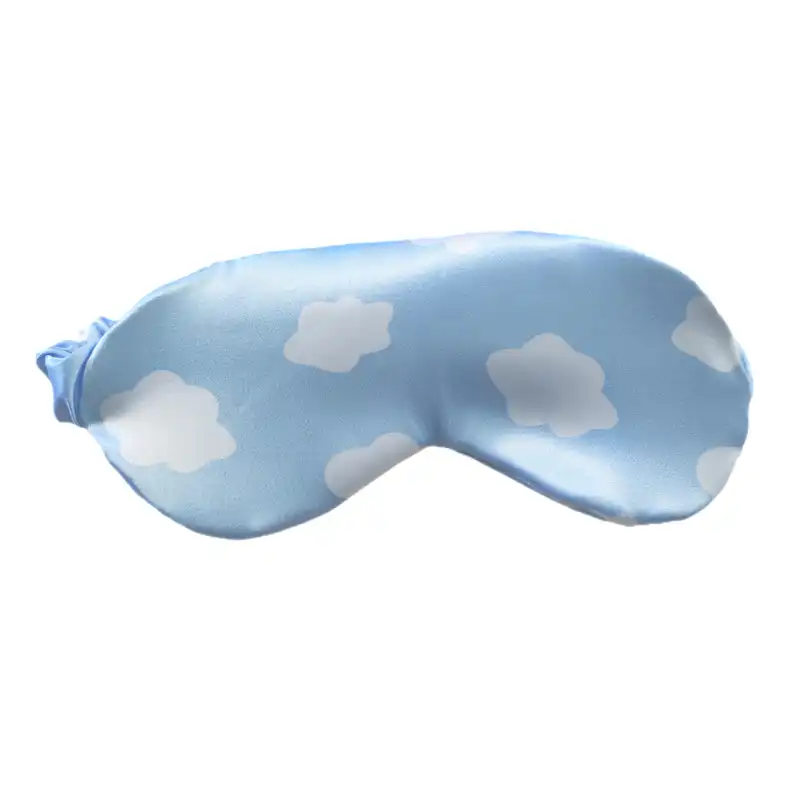 چشم بند خواب مدل ساتن ابریشم طرح ابر