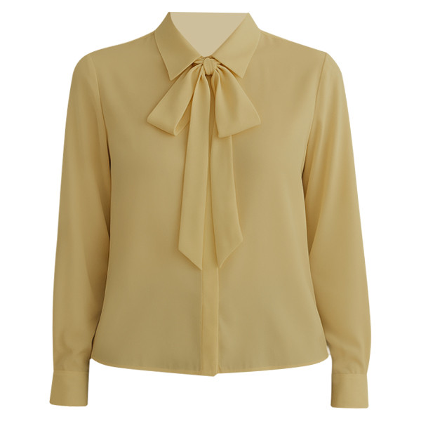 شومیز آستین بلند یقه کراواتی زنانه مدل 4sh1473