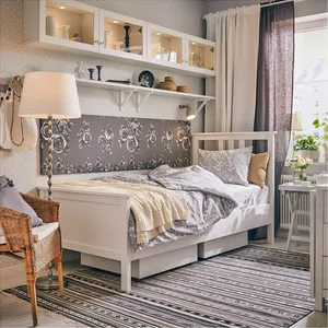 تخت خواب یکنفره ایکیا مدل hemnes-lindbaden سایز 90×200 سانتی متر
