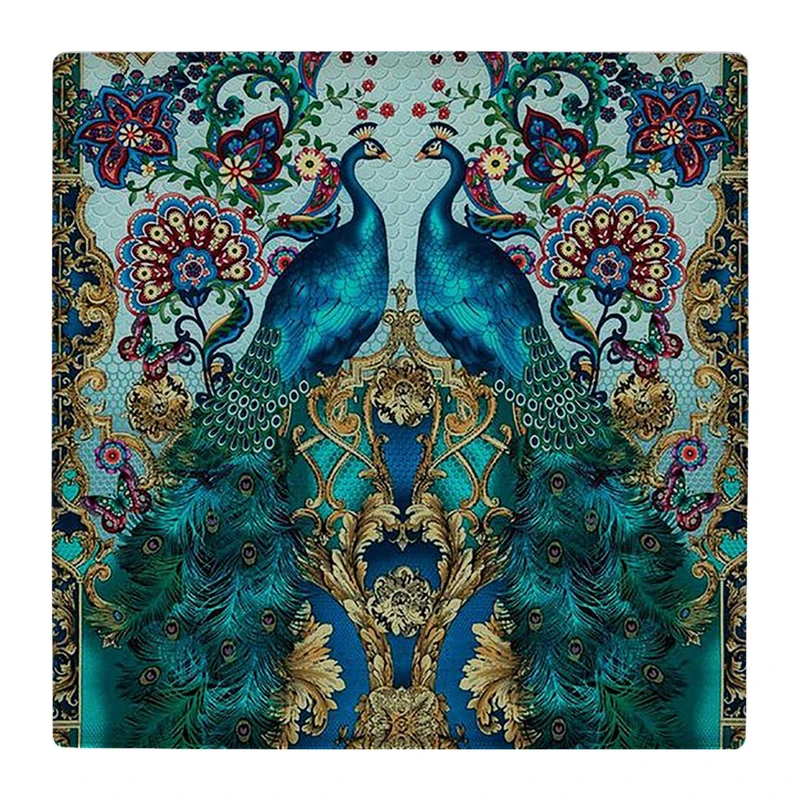 زیر لیوانی  طرح دو طاووس کد    4792320_3439