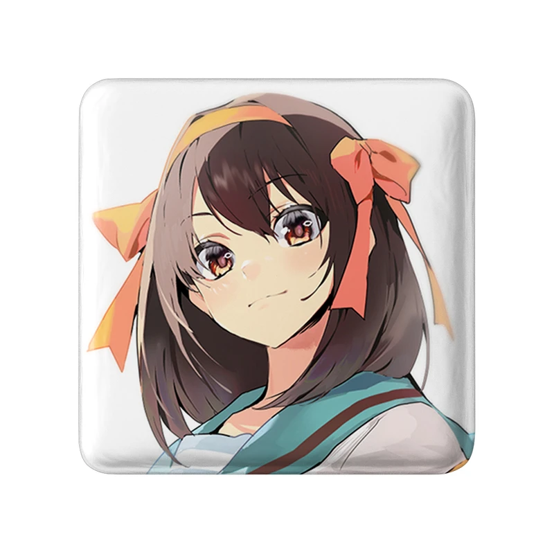 مگنت خندالو طرح هاروهی انیمه ناپدید شدن هارومی سوزومیا The Disappearance of Haruhi Suzumiya  مدل مربعی کد 23125