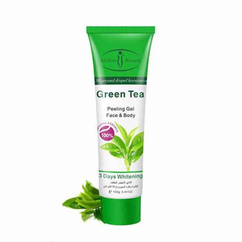 کرم لایه بردار پوست ایچون بیوتی مدل Green Tea حجم 100 میلی لیتر