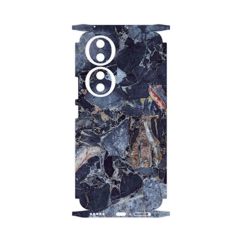 برچسب پوششی ماهوت مدل Broken black marble-FullSkin مناسب برای گوشی موبایل آنر 90