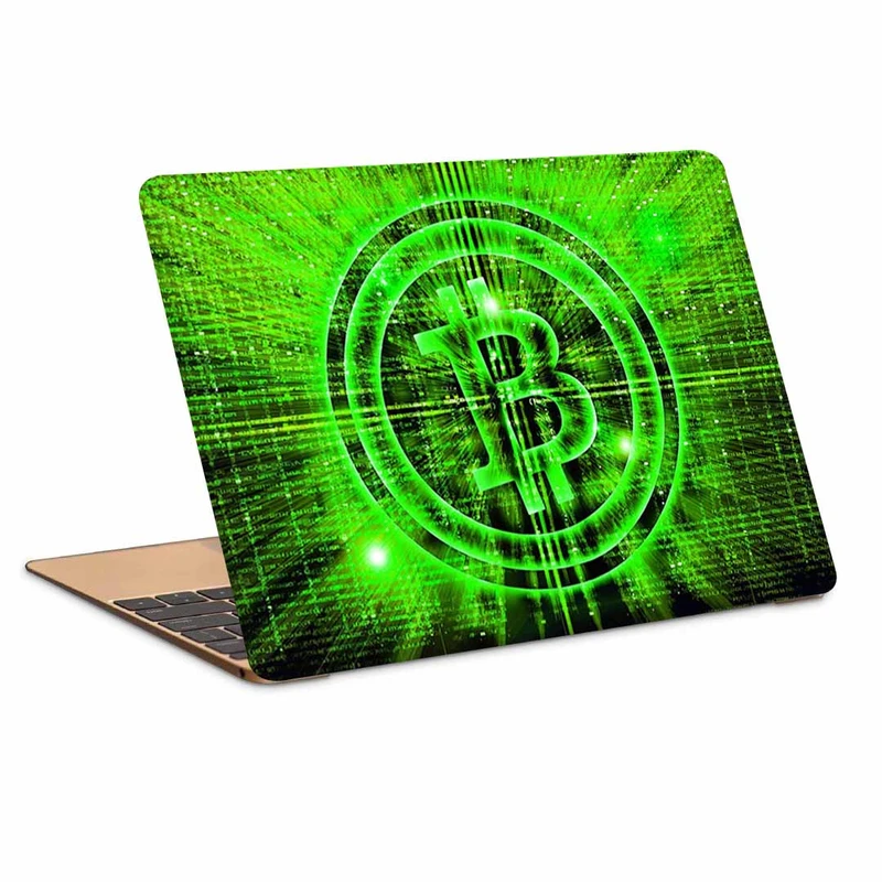 استیکر لپ تاپ طرح bitcoinکد p-1056 مناسب برای لپ تاپ 15.6 اینچ