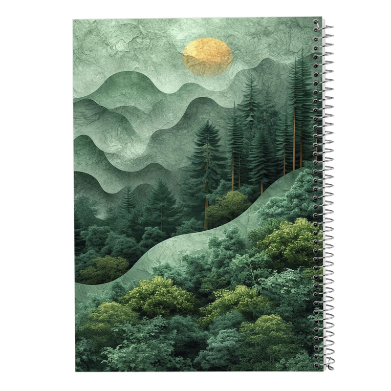 دفتر مشق 50 برگ مدوپد مدل طبیعت کد DF15372