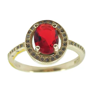 انگشتر زنانه مدل یاقوت کد ys-As3