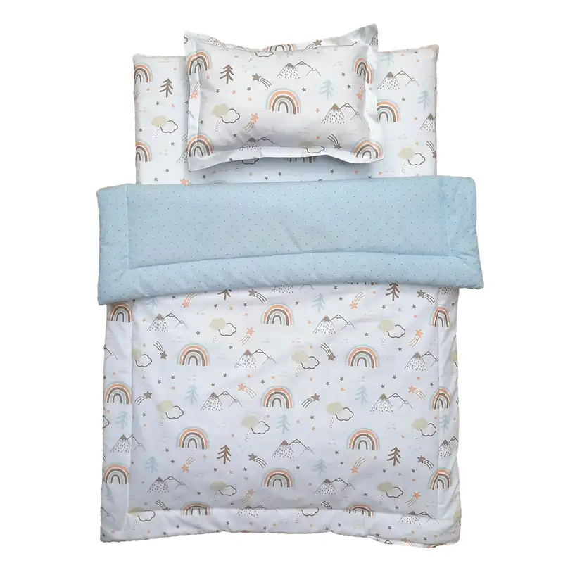 سرویس خواب 3 تکه نوزاد طرح رنگین کمان