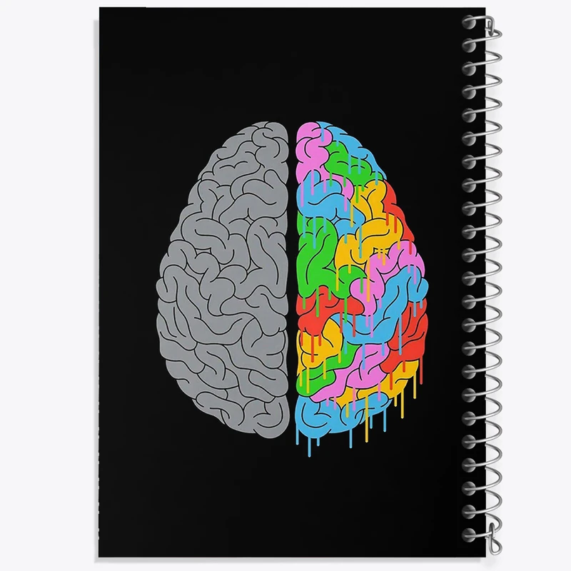 دفتر لیست خرید 50 برگ خندالو طرح مغز Brain کد 31068