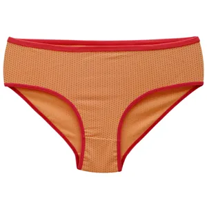 شورت زنانه مدل نخی دورو خال خالی رنگ نارنجی