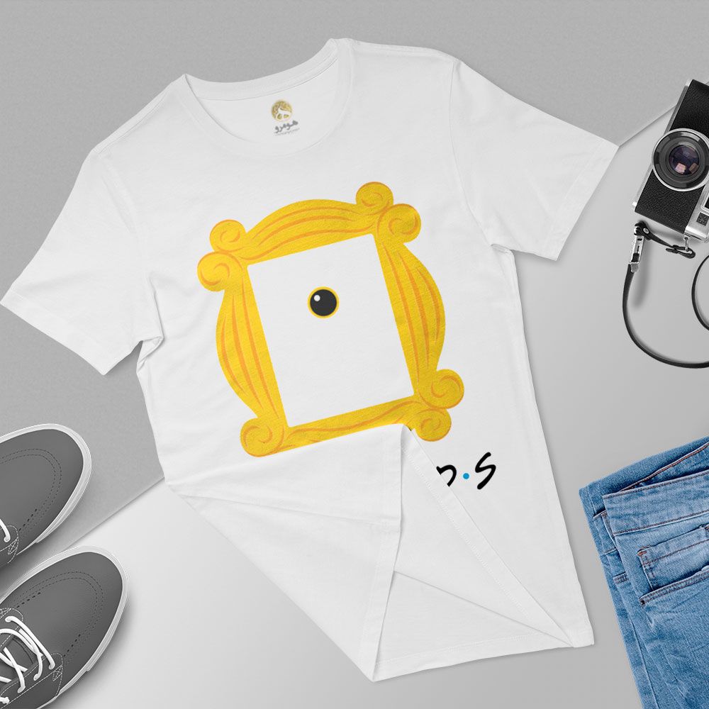 تی شرت آستین کوتاه زنانه هومرو مدل TW461 طرح فرندز -  - 6