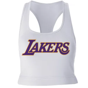 نیم تنه ورزشی زنانه مدل LAKERS کد P001 رنگ سفید
