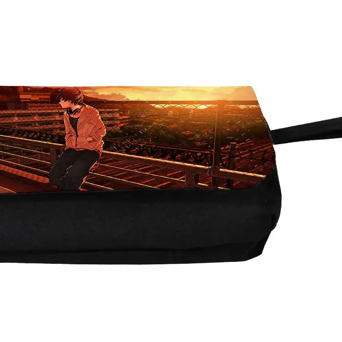 جامدادی طرح پسر انیمه ای مدل دو زیپ کد 32