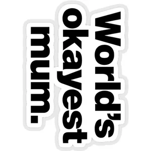 استیکر لپ تاپ طرح world okayest mum کد ST2060