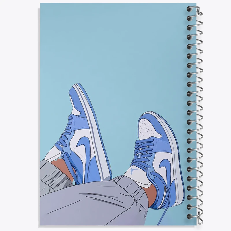 دفتر ژورنال نویسی 50 برگ خندالو مدل نقطه ای طرح کتونی نایکی کد N2767