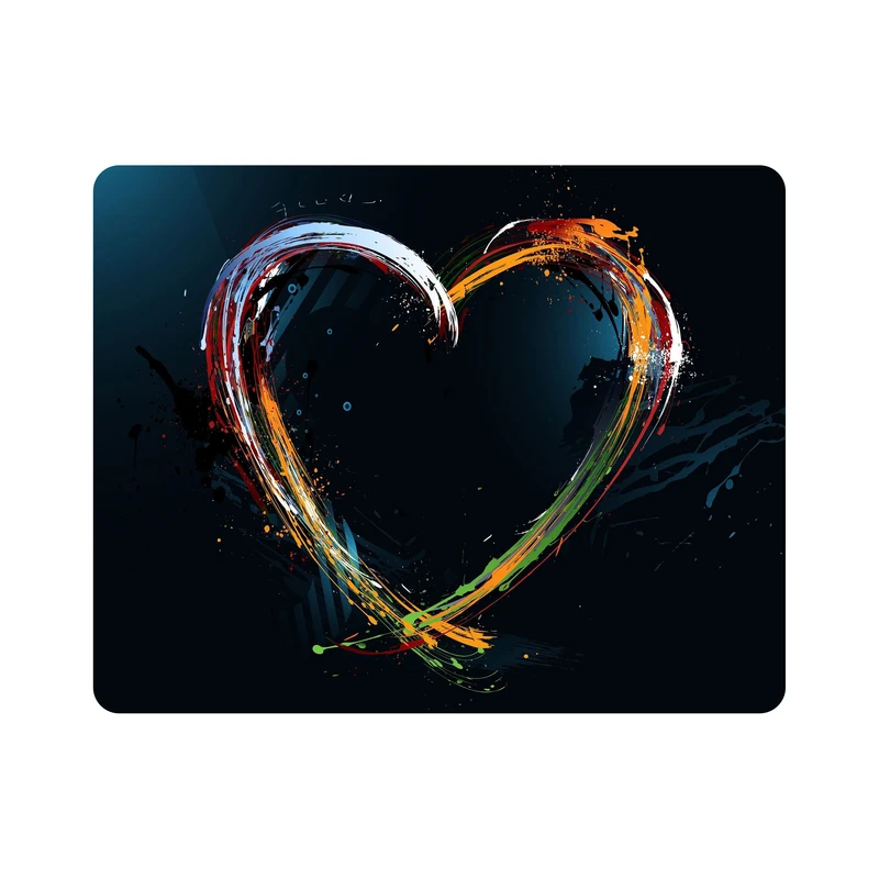 ماوس پد اطلس آبی طرح عشق و قلب مدل T1223