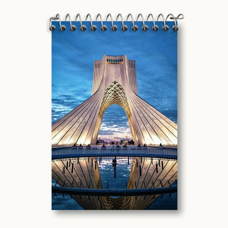 دفتر یادداشت 50 برگ خندالو مدل برج آزادی کد F1622