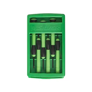 مجموعه 6 عددی پیچ گوشتی ساعتی سیلور مدل GTH22A10