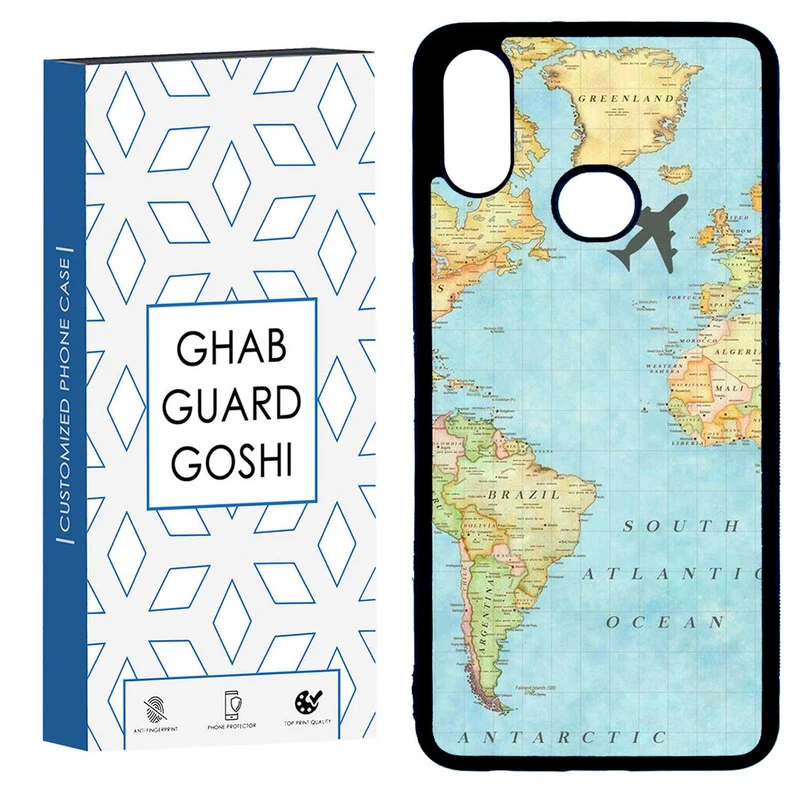 کاور قاب گارد گوشی طرح نقشه جهان کد TPU-057 مناسب برای گوشی موبایل سامسونگ GALAXY A10S