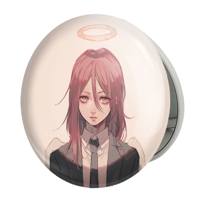 آینه جیبی خندالو طرح انجل انیمه مرد اره ای Chainsaw Man مدل تاشو کد 22337 