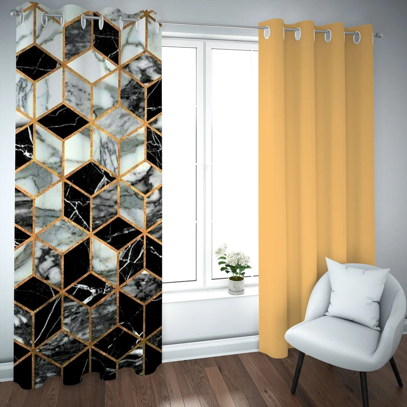 پرده مدل چاپی هازان سایز 300×150 سانتی متر 